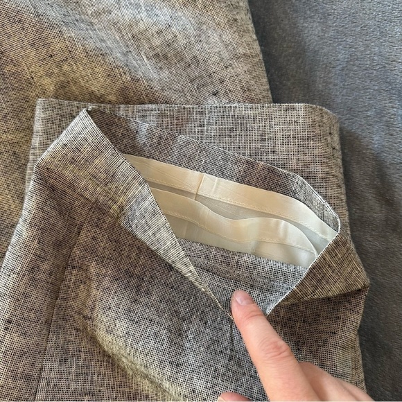 NWOT ANN TAYLOR LOFT Marled Gray Shimmer Lined Blend Crop Pants - Picture 11 of 11